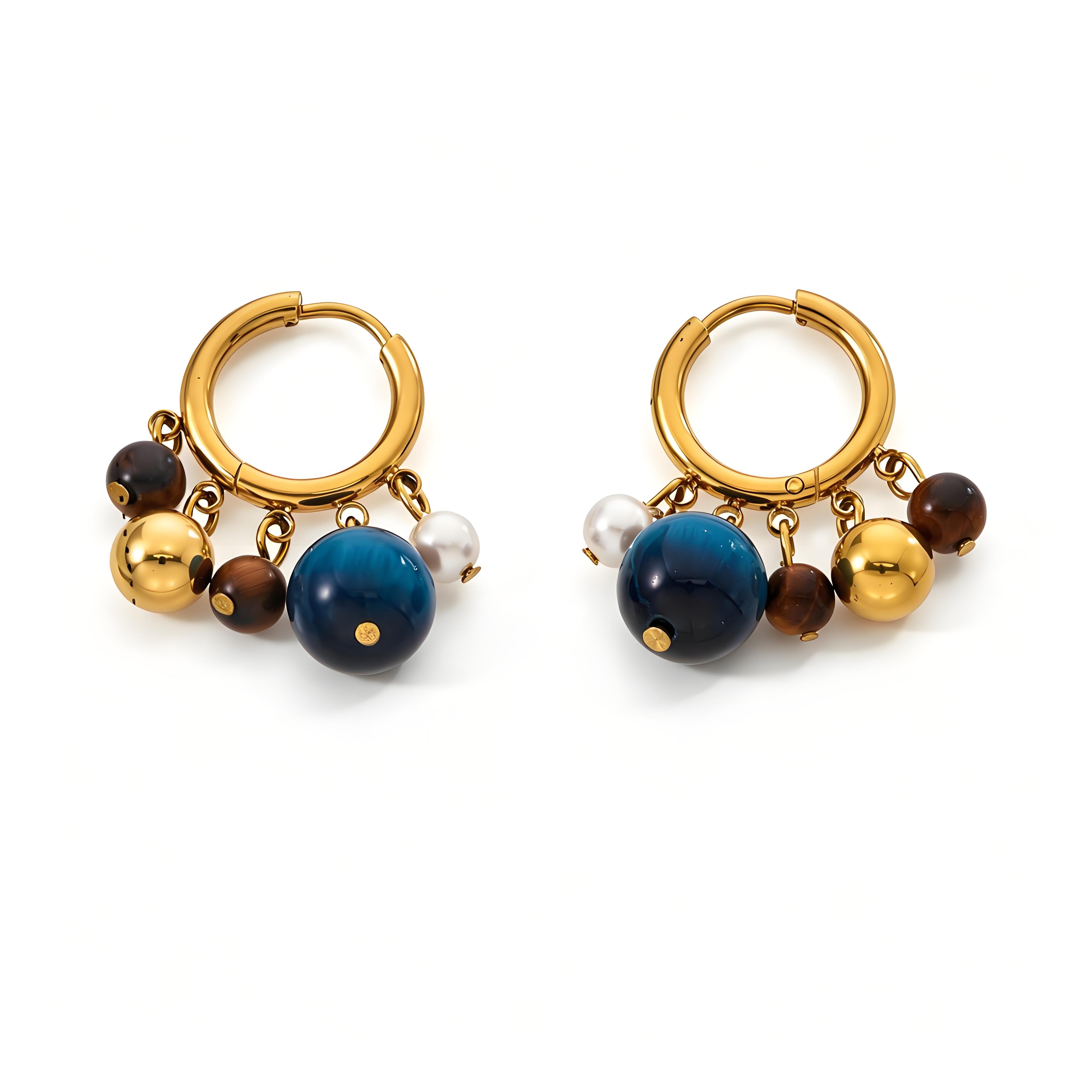 Terra Bead Drop Earrings