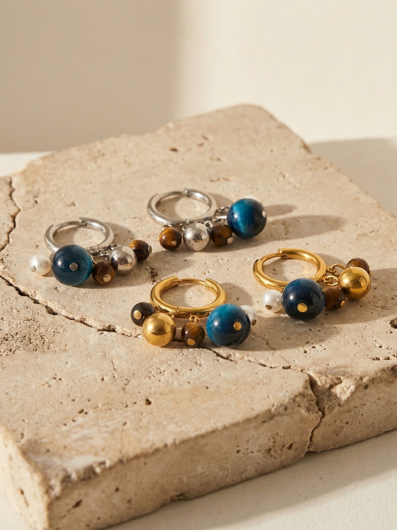 Terra Bead Drop Earrings