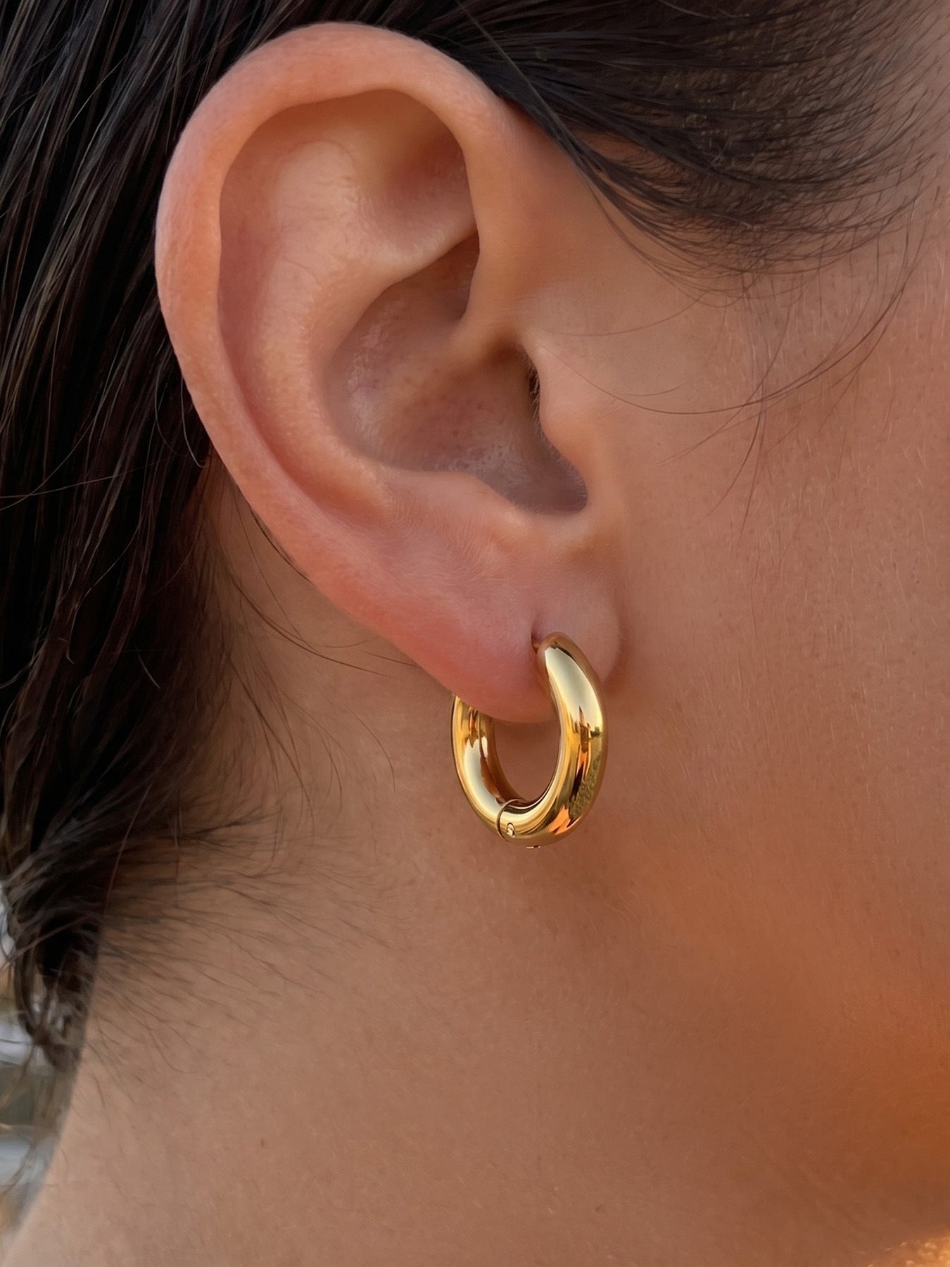 Chunky Hoop Earrings