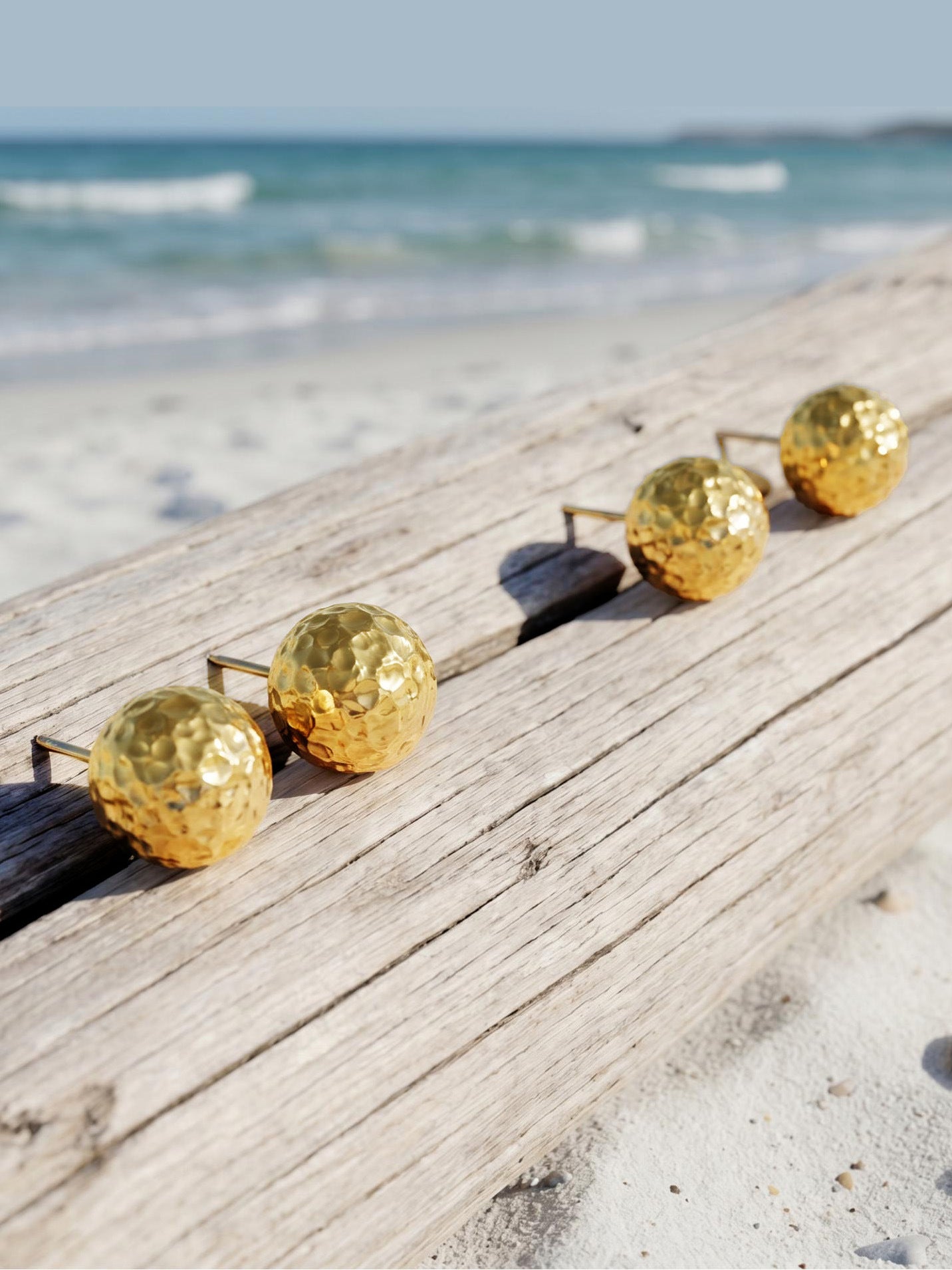 Textured Ball Stud Earrings