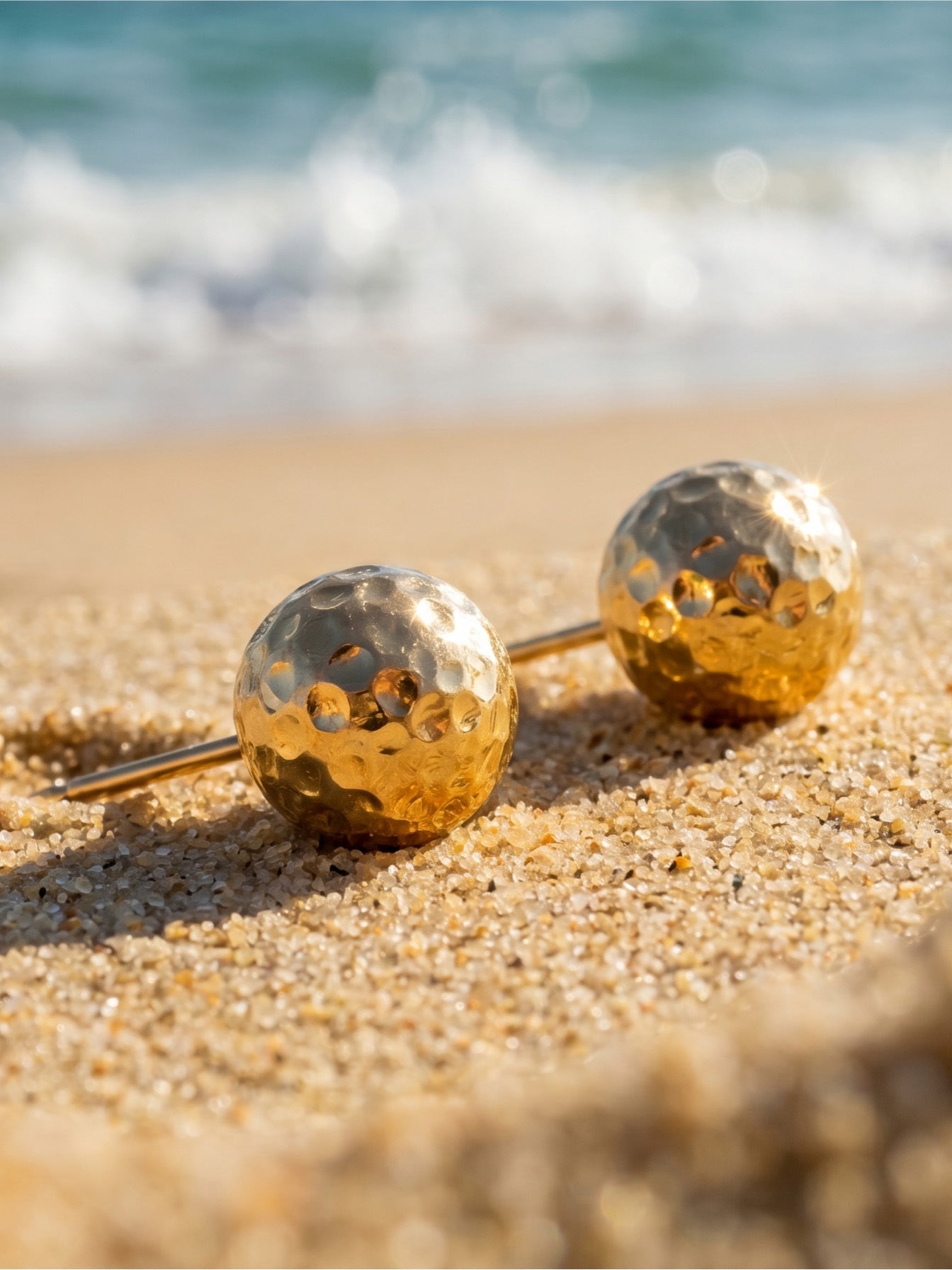 Textured Ball Stud Earrings