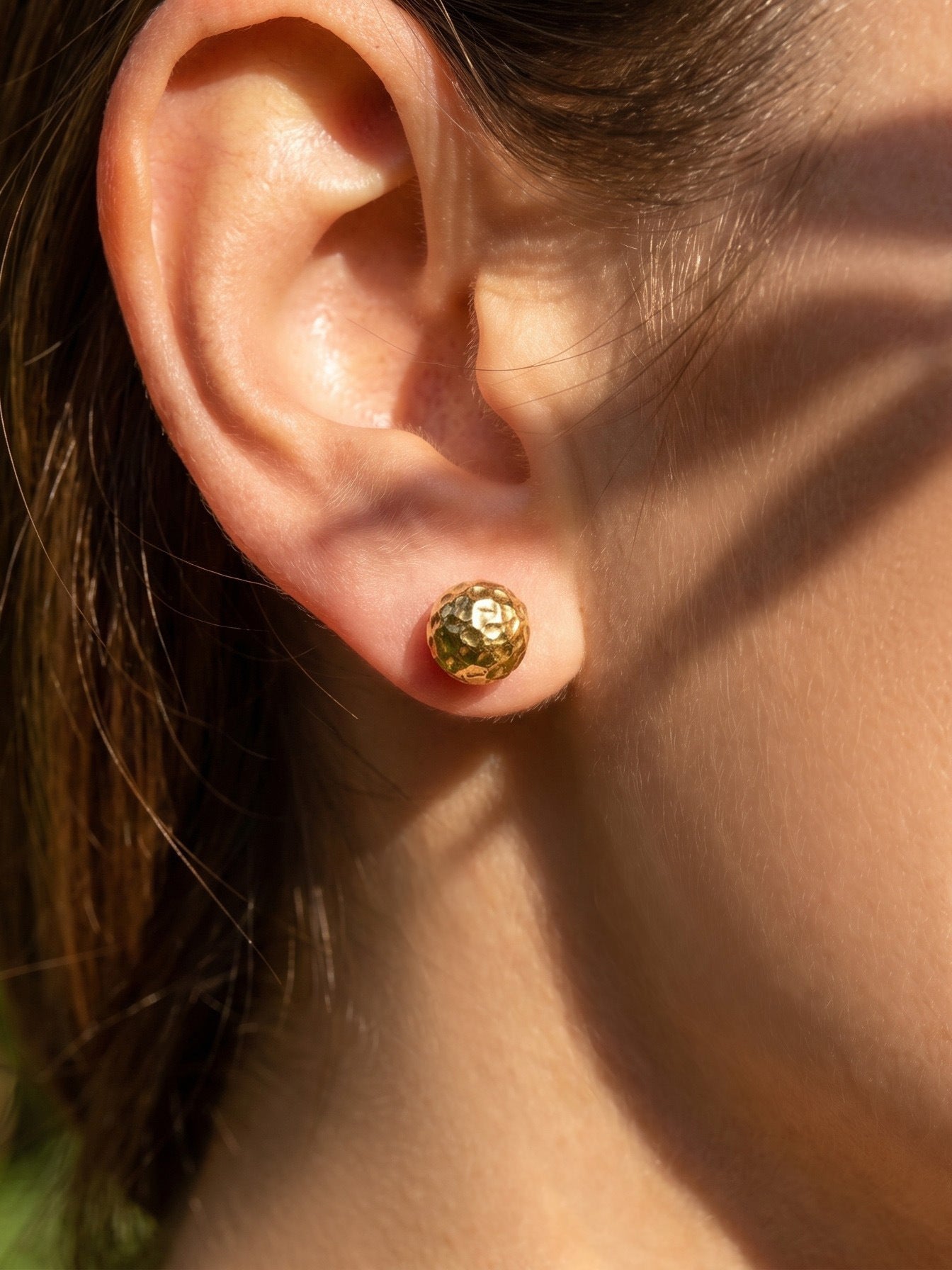 Textured Ball Stud Earrings