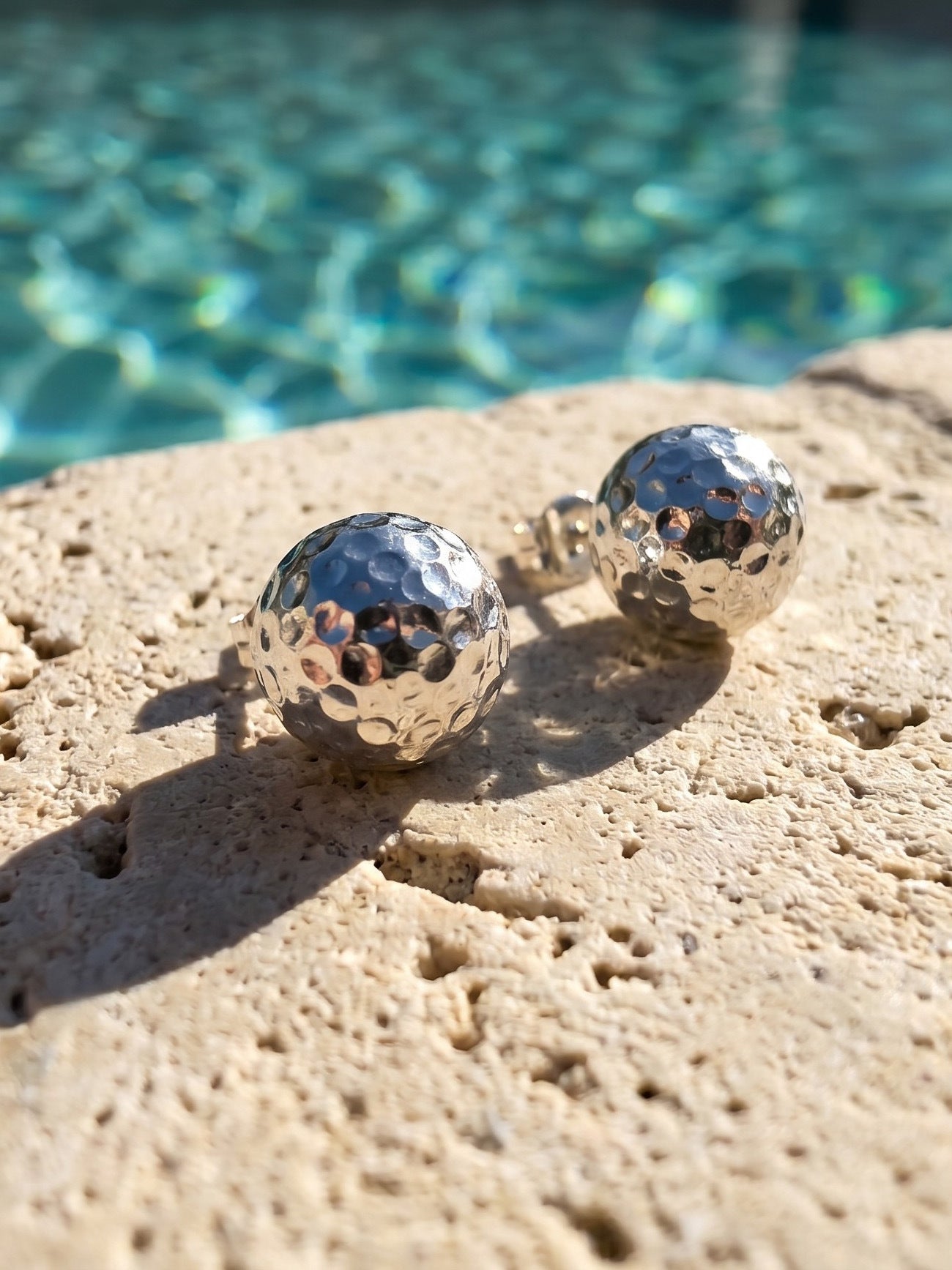 Textured Ball Stud Earrings