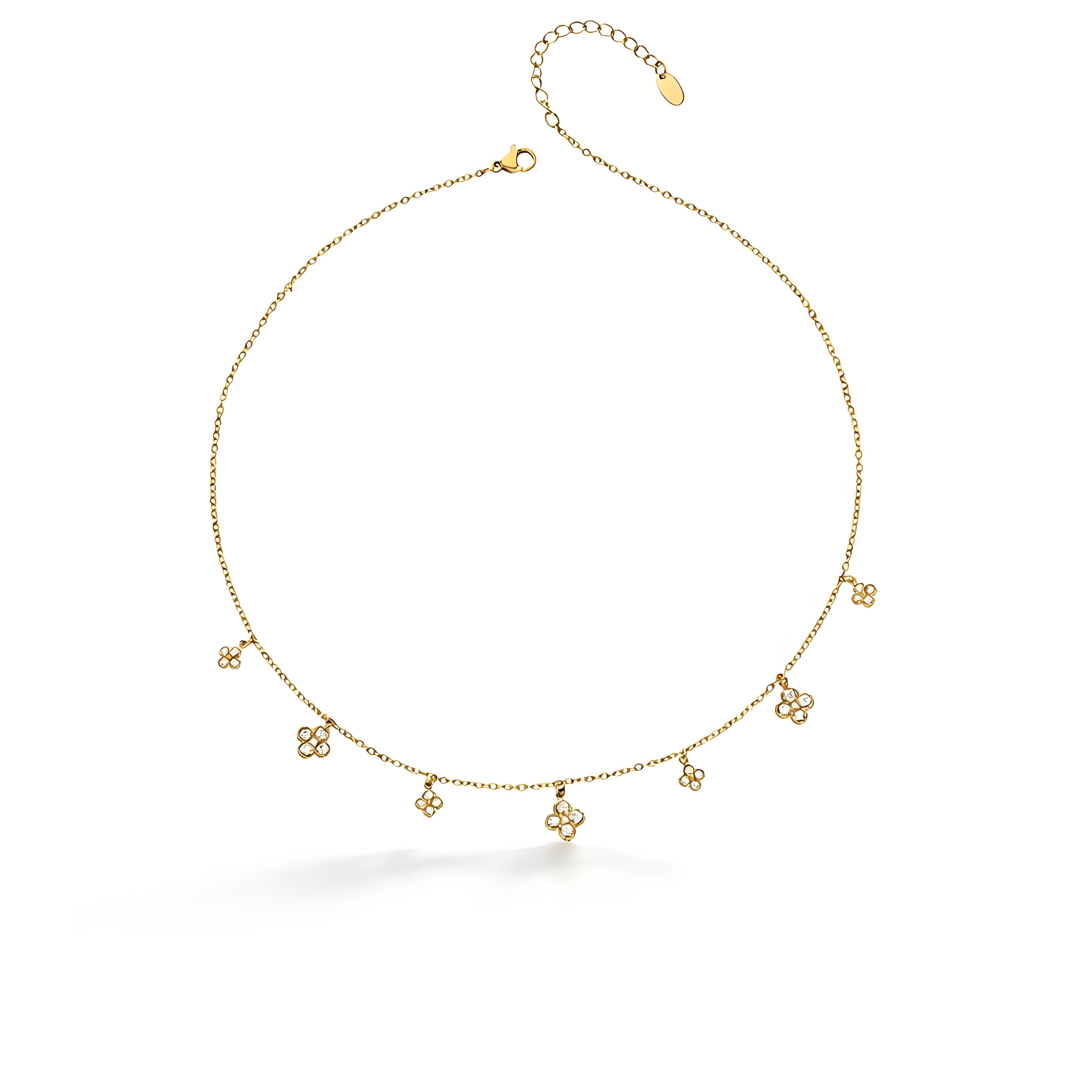 Double Layer Clover Necklace