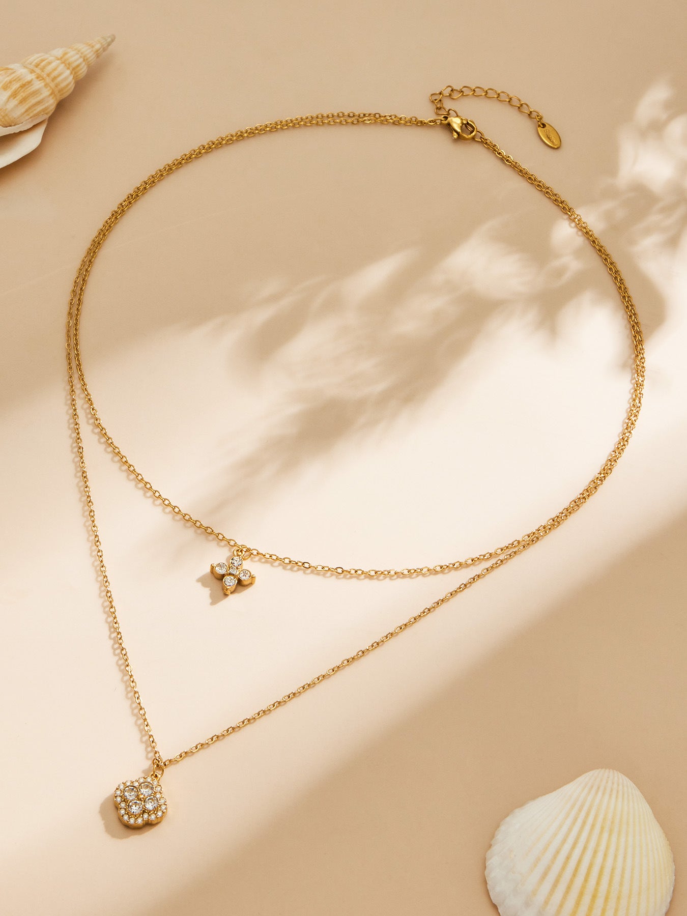 Double Layer Clover Necklace