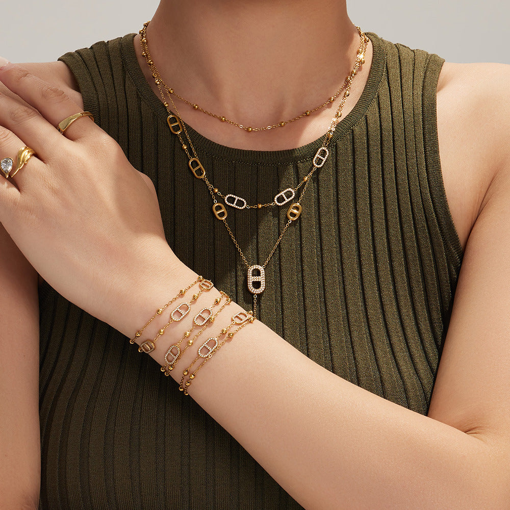 Luminal Art Dual-Layer Necklace