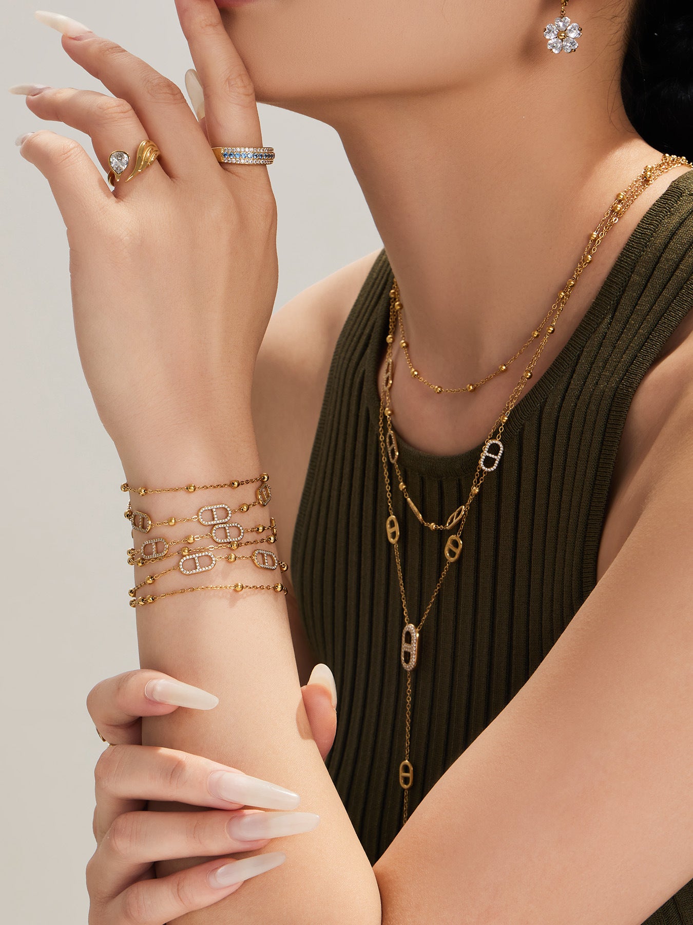 Luminal Art Dual-Layer Necklace