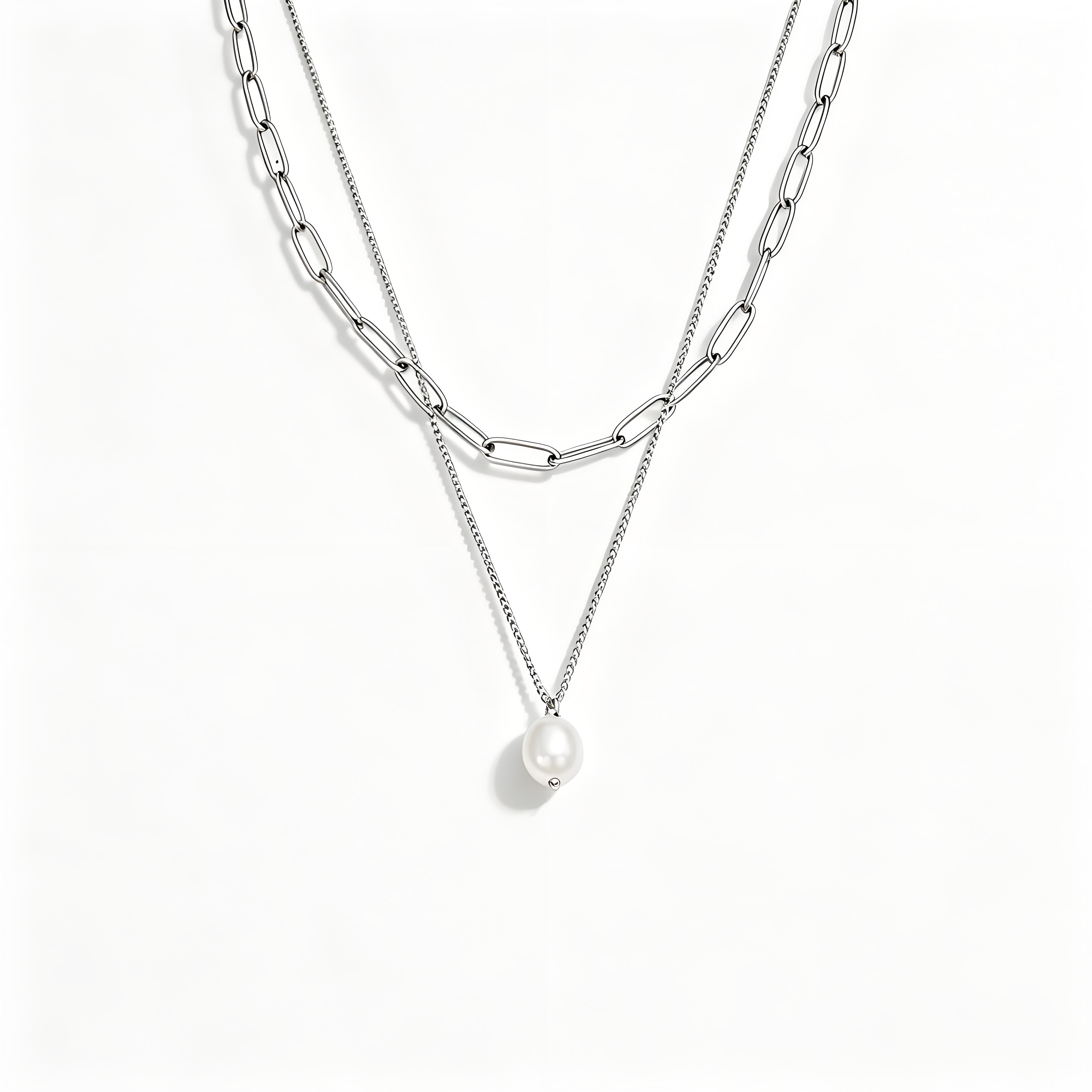 Aura Stack Pearl Necklace