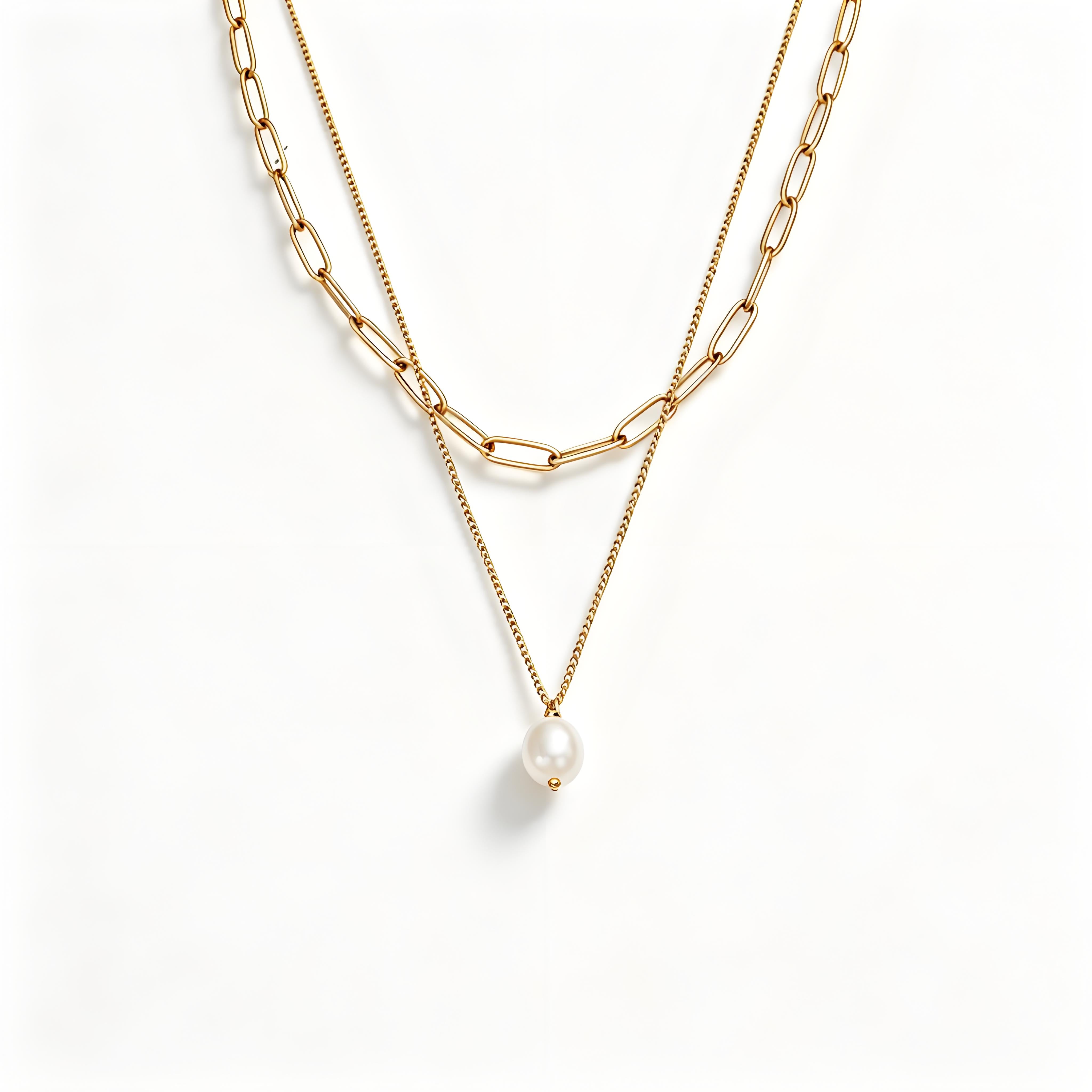 Aura Stack Pearl Necklace