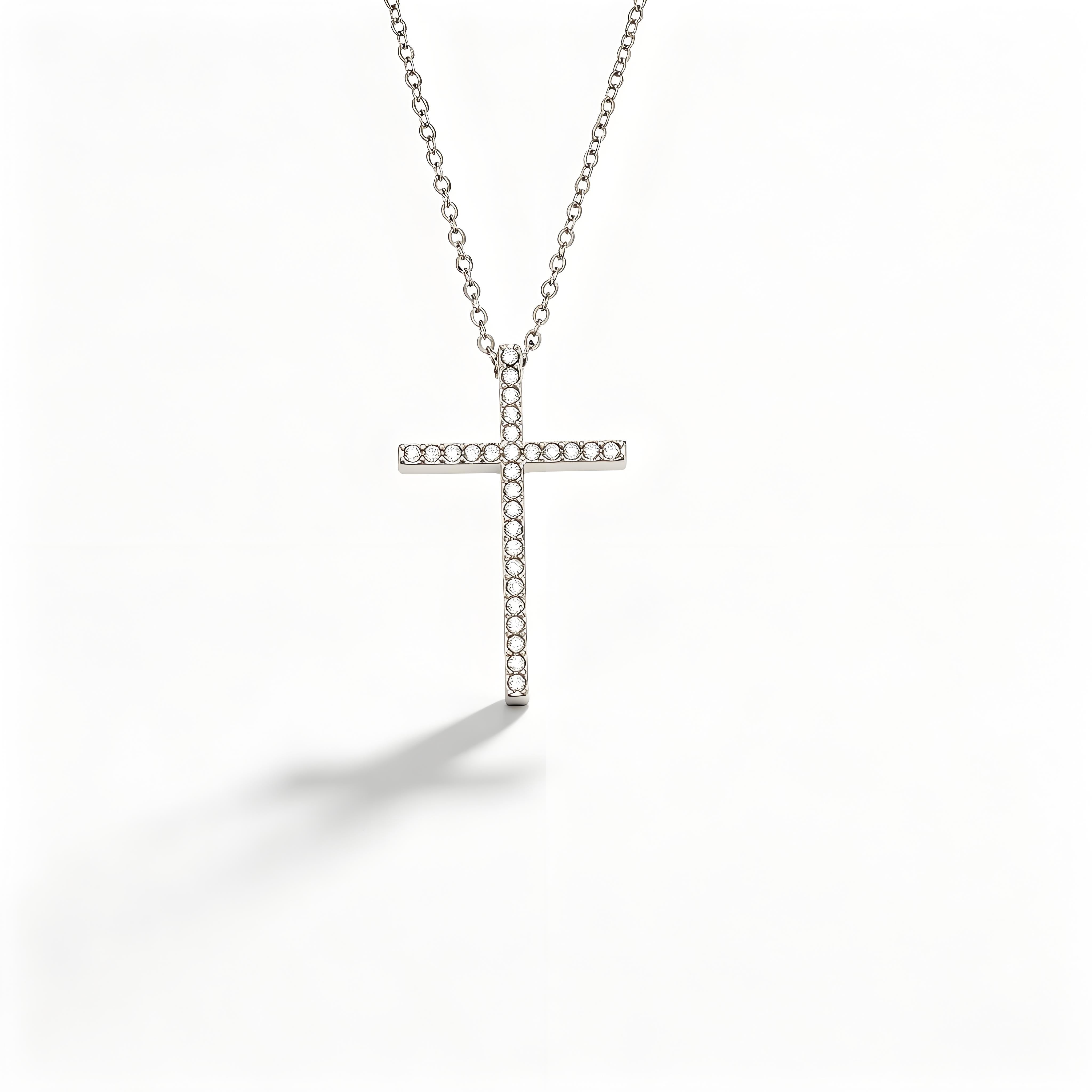 Single Row Cross Necklace