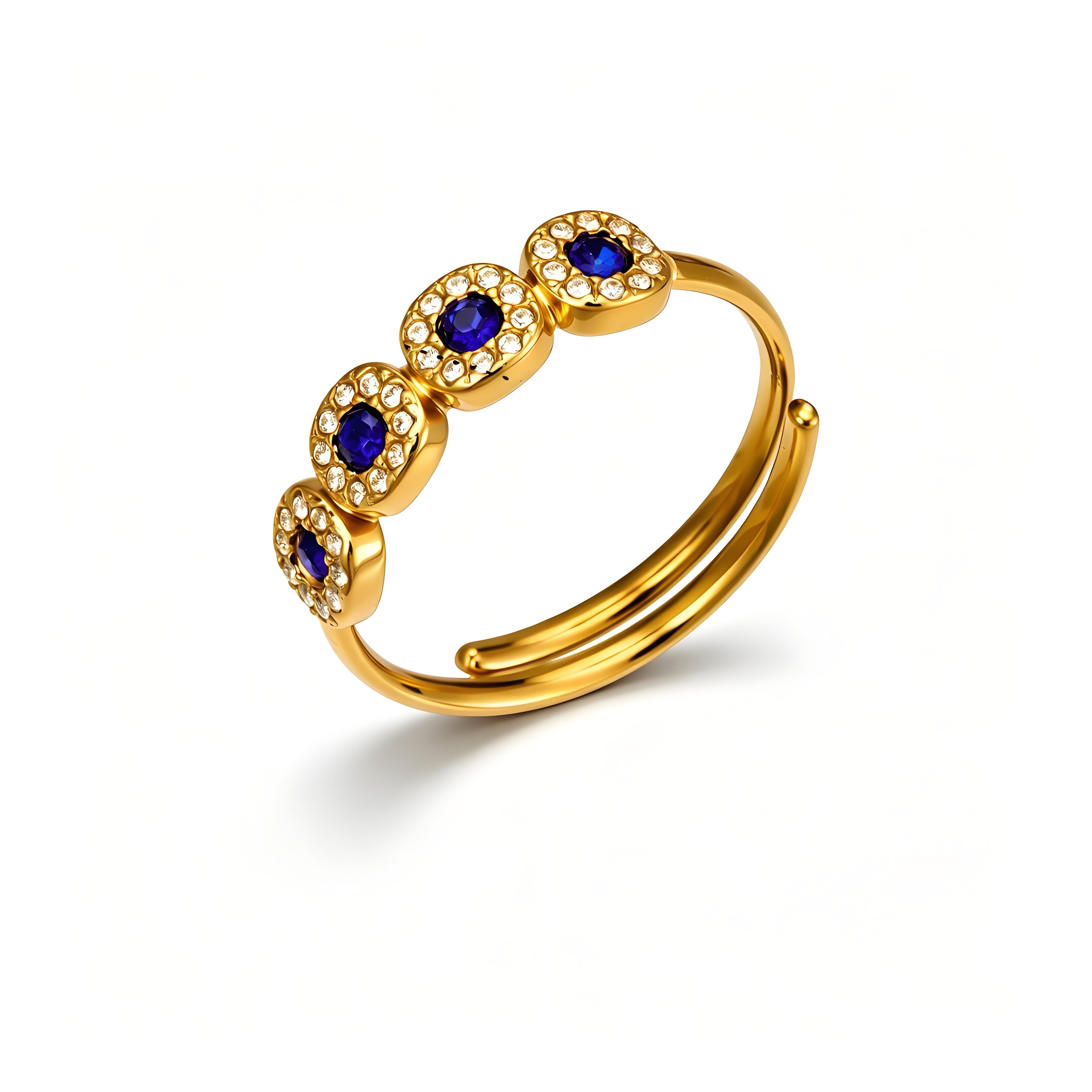 Petite Halo CZ Ring