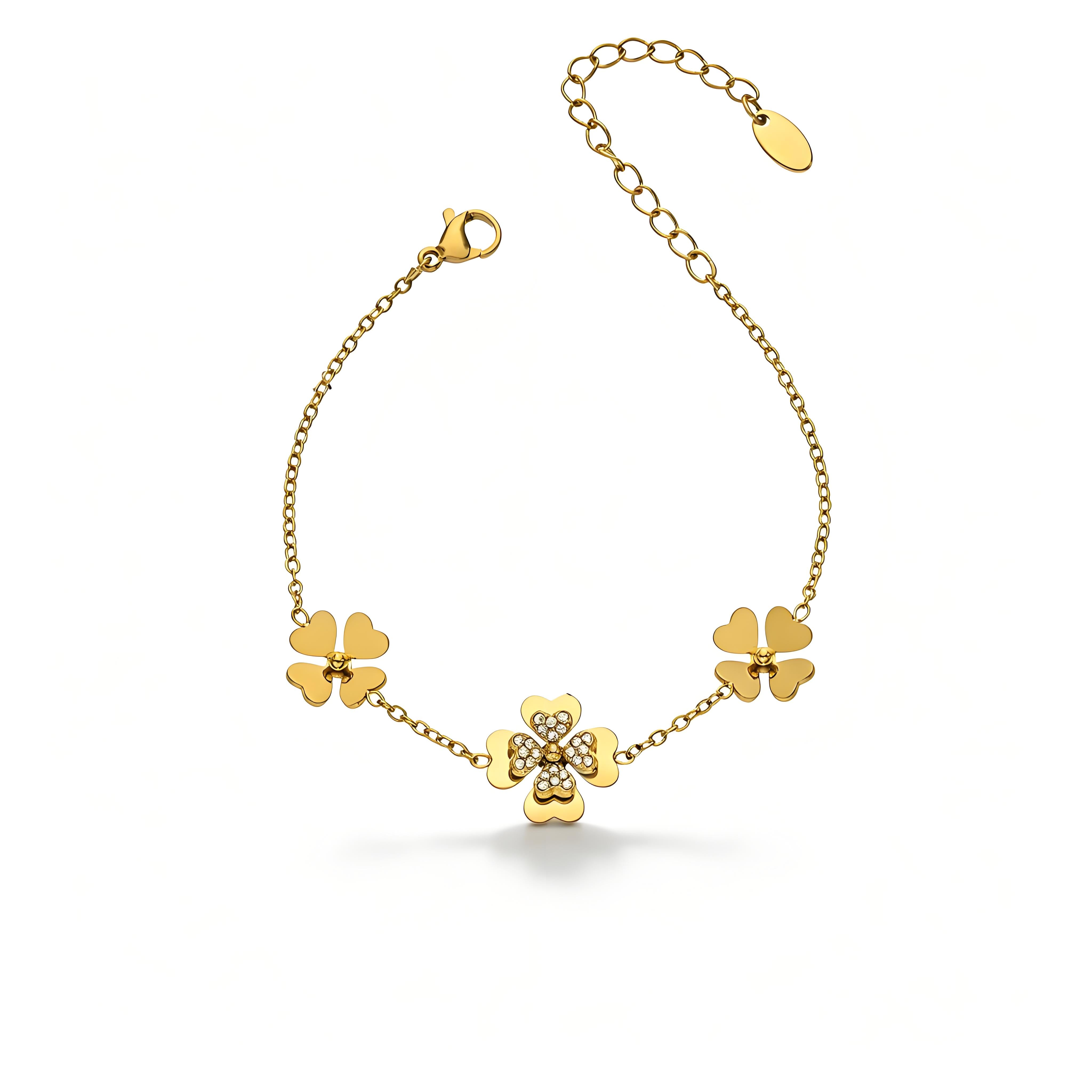 Lumi Clover Open Bangle