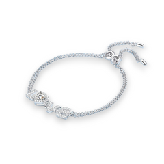 Sweet Love Design Heart Moissanite Bracelet